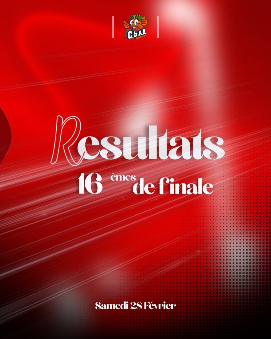 Resultat 16eme de coupe